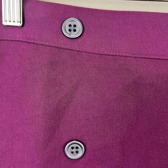 Banana Republic Button Accent Womens Skirt Women Size 6 Burgundy - Picture 3 of 5
